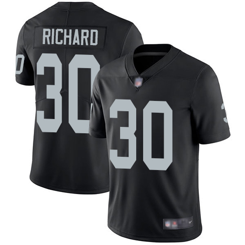 Men Oakland Raiders Limited Black Jalen Richard Home Jersey NFL Football #30 Vapor Untouchable Jersey->nfl t-shirts->Sports Accessory